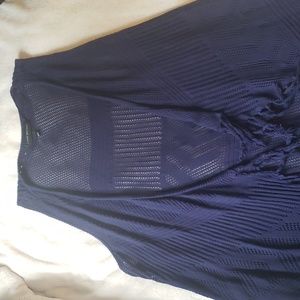 Lane Bryant 18/20 Blue Fringe Vest